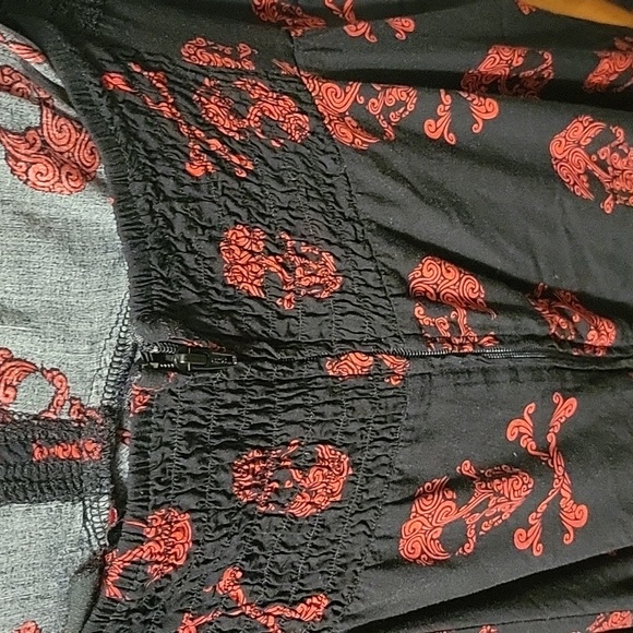 Tripp red skull baby doll dress - Picture 3 of 5